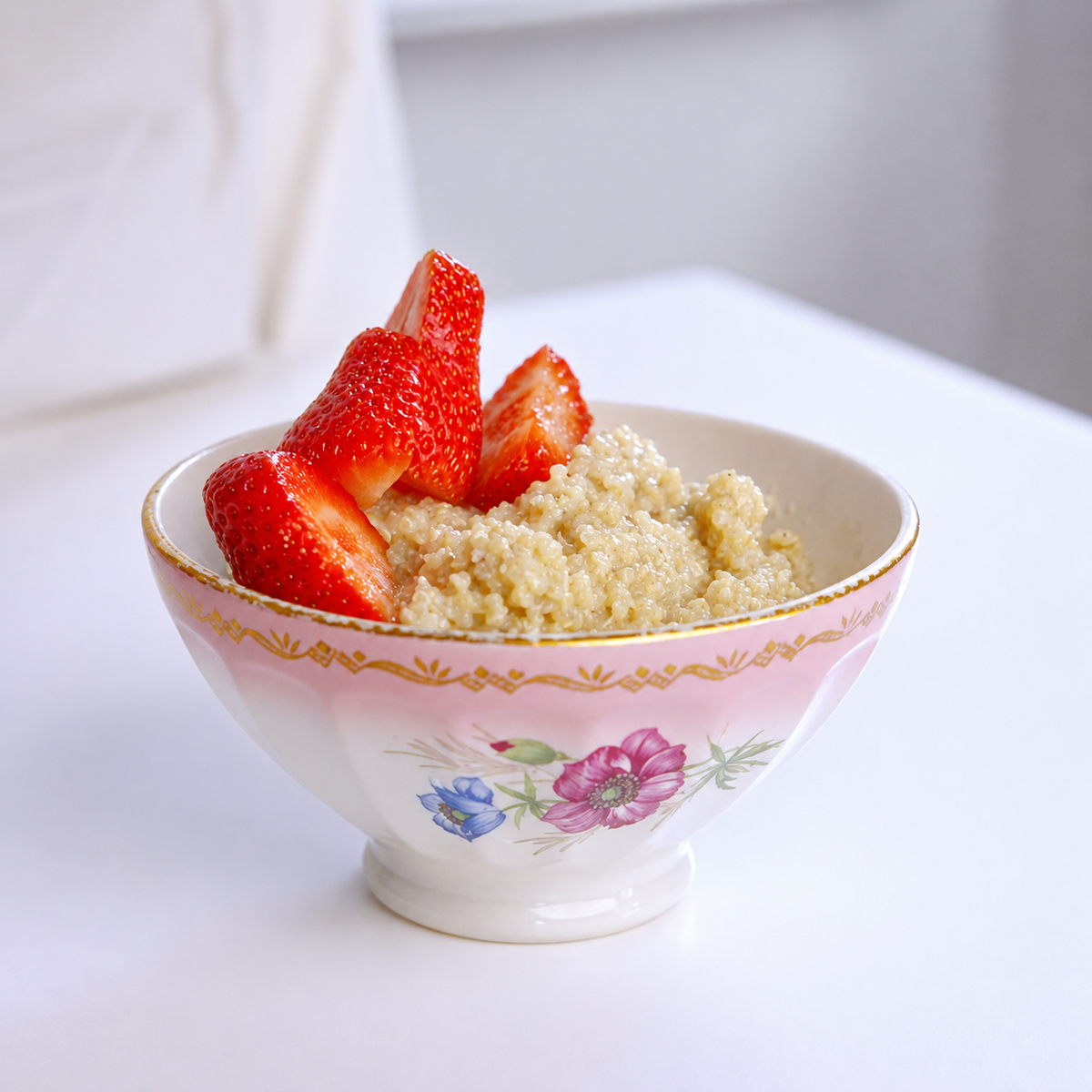 Quinoa Breakfast Bowl with Collagen Powder