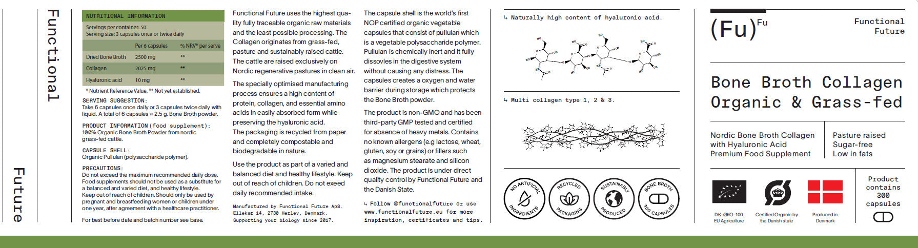 Organic Collagen with Hyaluronic Acid